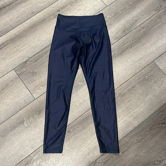 Daub navy radiance shine leggings small Petite - Picture 3 of 4